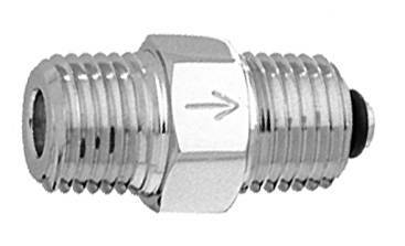 NPT 1/4" M to 1/4" M  with One-Way CV National Pipe Thread coupler, 1/4 male to 1/4 male, coupler with check valve, medical adapter